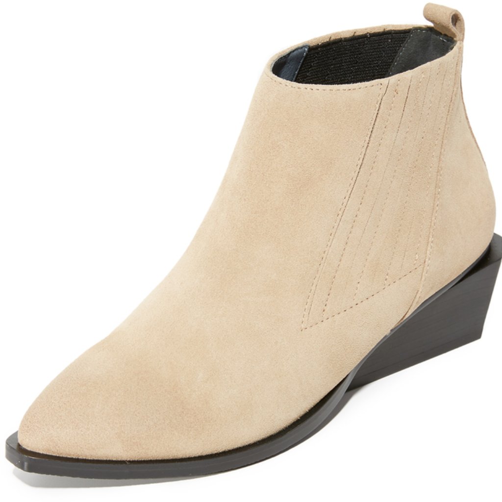 United Nude West Tan Suede Wedge Booties 8